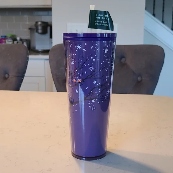 Starbucks | Accessories | New Starbucks Fall Halloween 222 Preying Eyes  Purple Glow In The Dark Cup | Poshmark